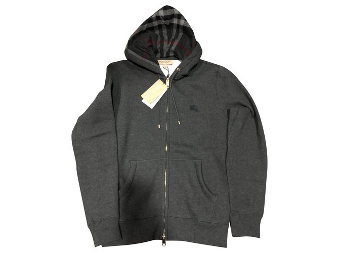 Burberry Sweaters Dark grey Cotton  ref.235018