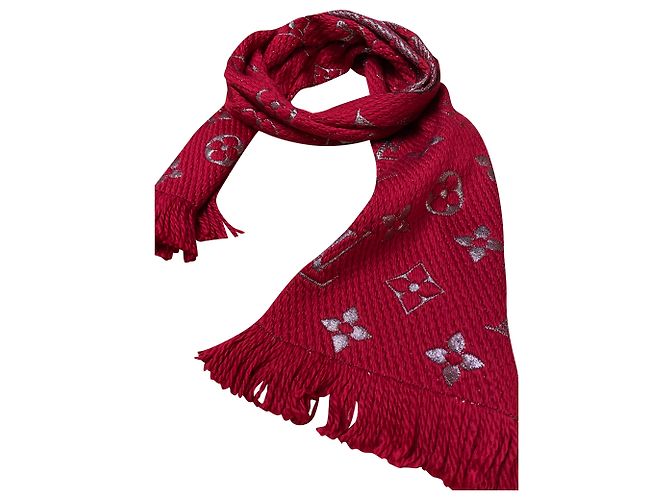Sciarpa Louis Vuitton Logomania rosso