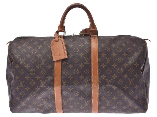 Louis Vuitton Keepall 50 Brown Cloth  ref.235063