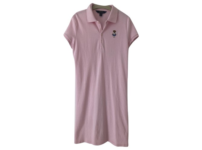 Polo Ralph Lauren Kleider Pink Baumwolle  ref.235151