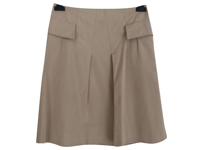 Falda Marni beige de corte línea A