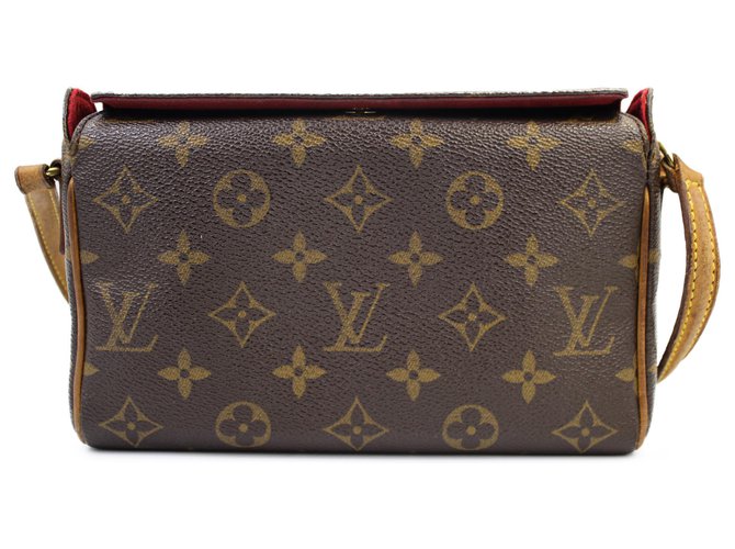 Louis Vuitton Recital Handbag Monogram Canvas Brown