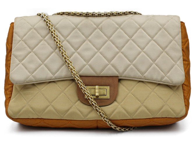 Chanel 2008's vintage 2.55 reissue - 227 Handbag Multiple colors Cloth  ref.235218