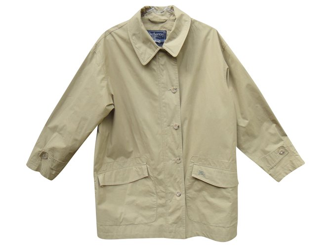 Burberry t jacket 42 Beige Cotton  ref.235288