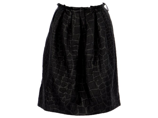 Chloé Skirt suit Black Silk  ref.235343