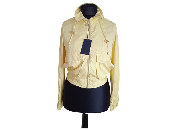 Trussardi jeans jacket Yellow Polyester  ref.235495