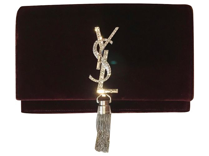Pompom Kate Saint Laurent Wallet on chain Kate avec pompom
