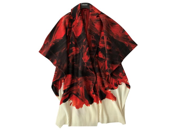 Manteau kimono Homme Plissé - Issey Miyake Polyester Multicolore  ref.235502