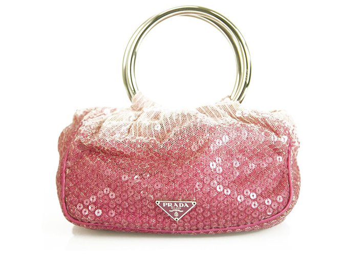 Prada Clutch bags Pink Cloth ref.235510 - Joli Closet