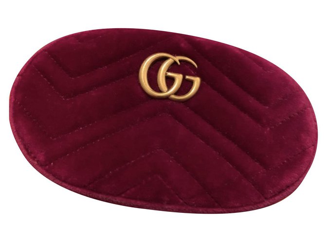 Gucci marmont belt bag Prune Velvet  ref.235712