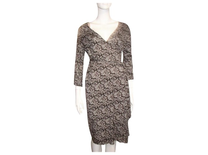 Diane Von Furstenberg DvF Vintage wrap dress Multicor Seda  ref.235894