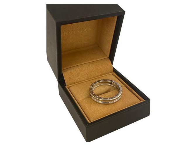 Bulgari  anillo 18 oro blanco kt. Dorado Oro amarillo  -  Joli Closet