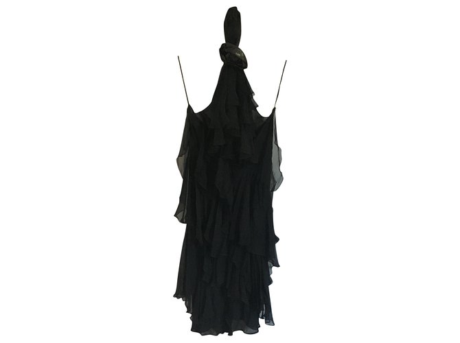 Gucci mini dress Black Silk  ref.236155