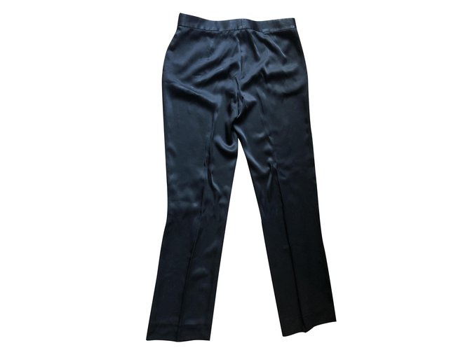 Ralph Lauren Tuxedo pants Black Silk  ref.236173