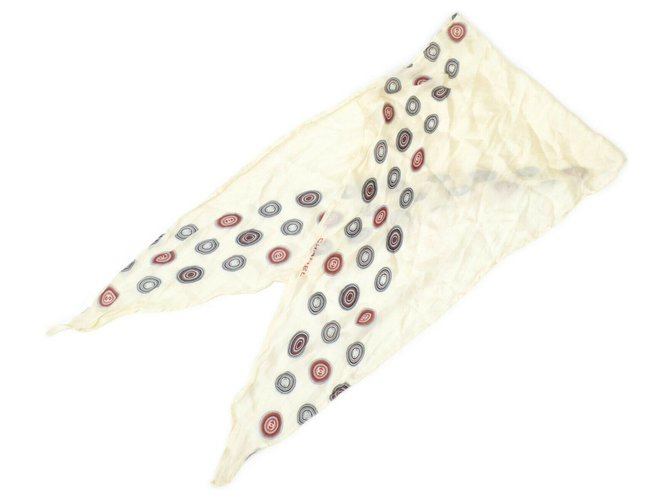Chanel scarf White Silk  ref.236181