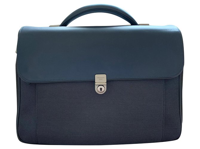 Autre Marque Bags Briefcases Blue Cloth  ref.236247
