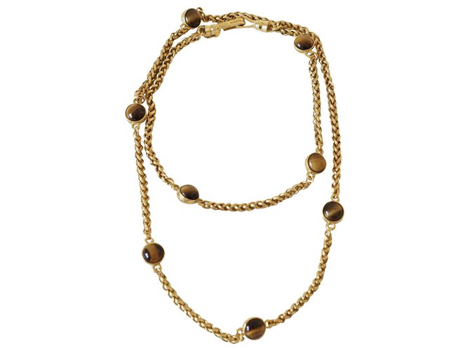 Chanel Lunghe collane D'oro Placcato in oro  ref.236261