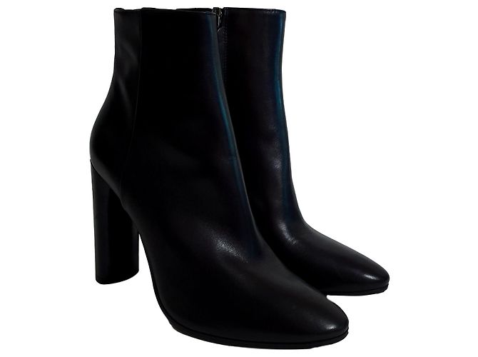 Aeyde Black Leather Boots Size 41