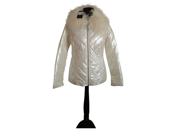 Trussardi jeans down jacket Beige