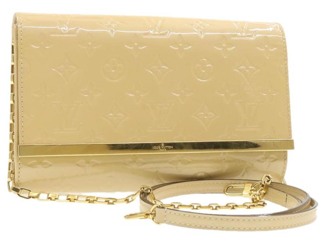 Louis Vuitton Ana Beige Patent leather  ref.236454