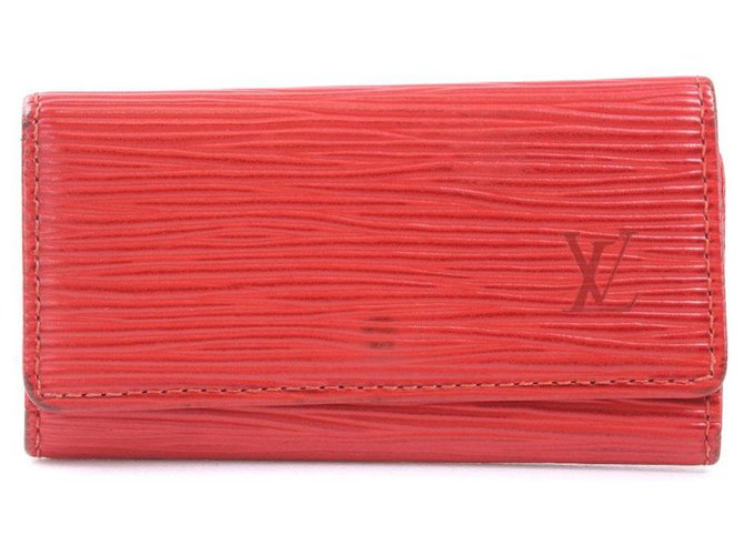 Louis Vuitton Multiclés Roja Cuero  ref.236672