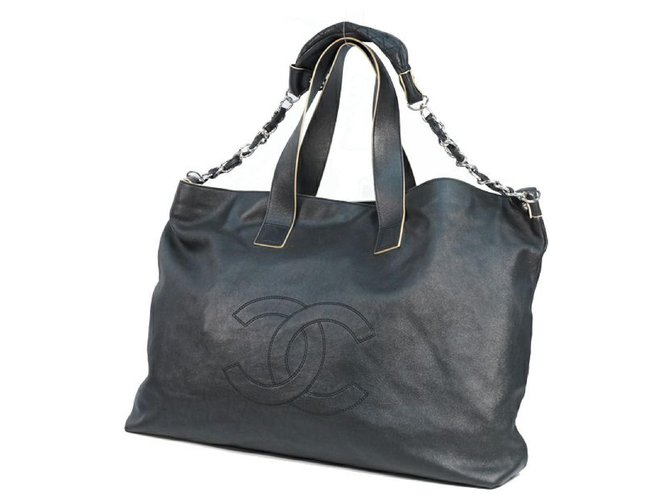 CHANEL Deca coco 2WAY shoulder Womens tote bag black Leather  ref.236740