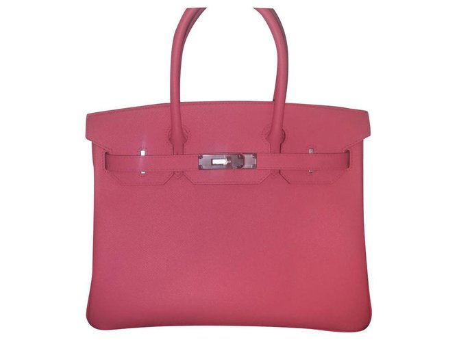 Birkin Hermès Rosa Azalee Pink Leder  ref.236742