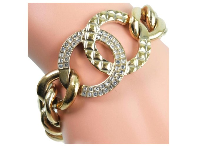 Bracelet Chanel Plaqué or Doré  ref.236808