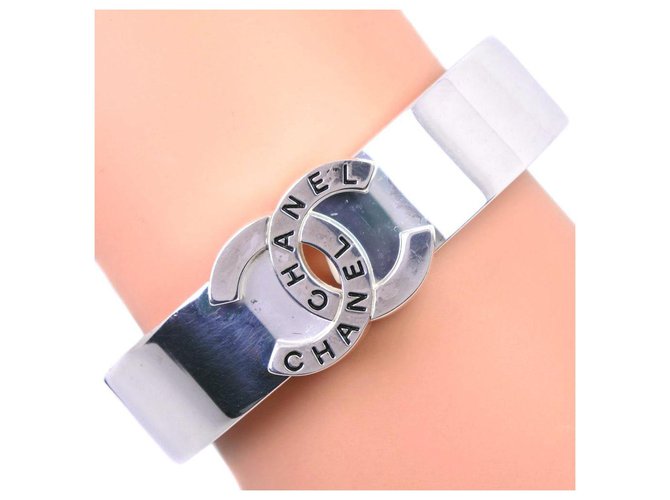 Chanel bracelet Silvery Silver-plated  ref.236809