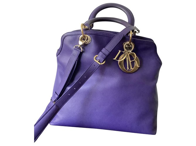 Granville Dior Handtaschen Lila Leder  ref.236891