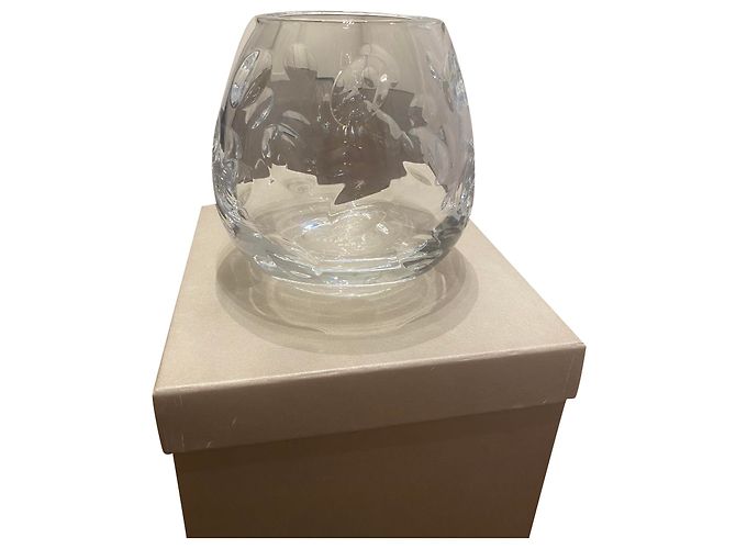 Christofle crystal vase White