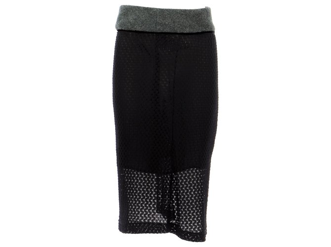 D&G Skirt suit Black Wool  ref.237122