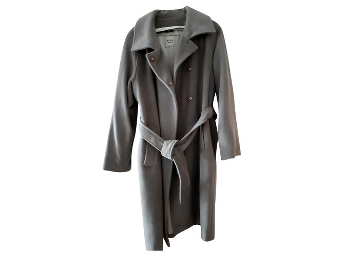Weill Coat New Grey Wool Angora  ref.266005