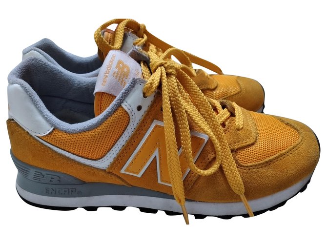 new balance yellow shoes