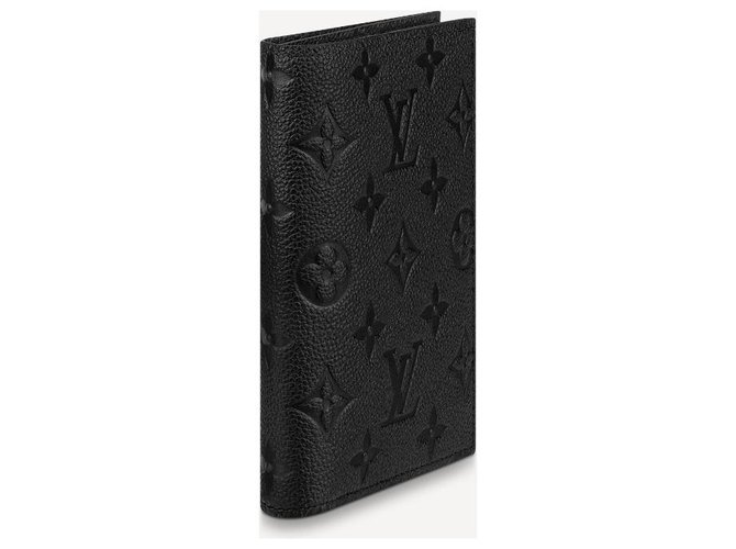 Louis Vuitton Couverture de passeport LV neuf Cuir Noir  ref.237288
