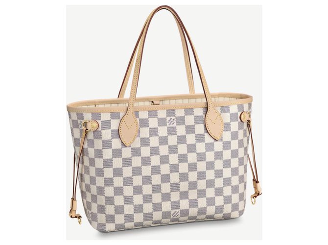 Louis Vuitton LV Neverfull PM Bege Couro  ref.237290