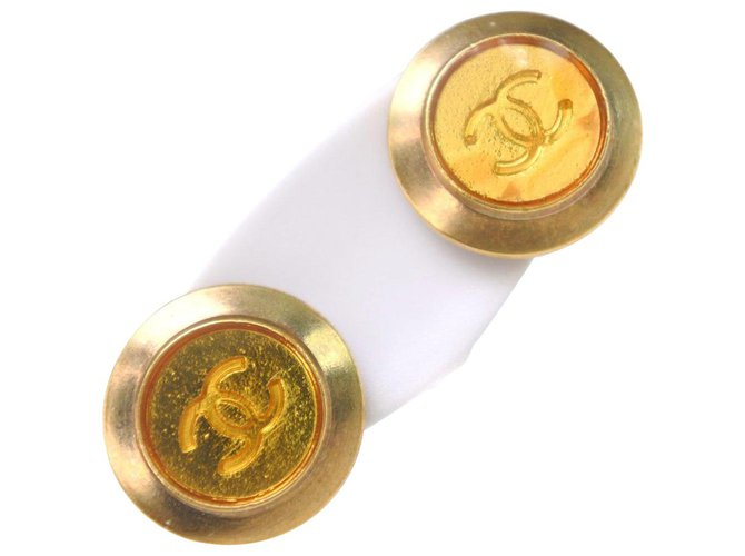 Chanel-Ohrring Golden Vergoldet  ref.237452