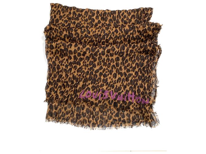 Louis Vuitton Leopard Kaschmir hat Stephen Sprouse gestohlen Braun