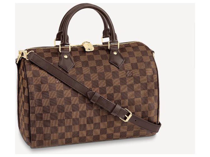 Louis Vuitton LV speedy 30 NEW Brown Leather ref.237536 - Joli Closet