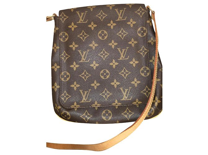 Bolsa transversal Louis Vuitton Monogram Musette Salsa Pm Marrom