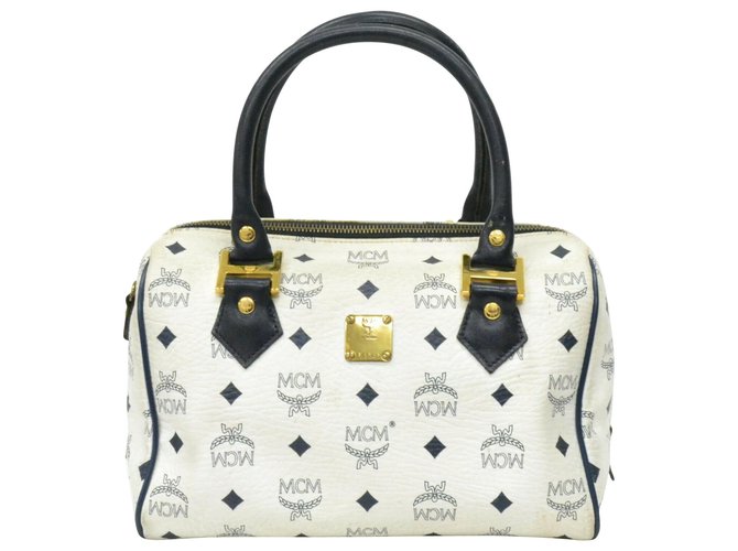 mcm white purse