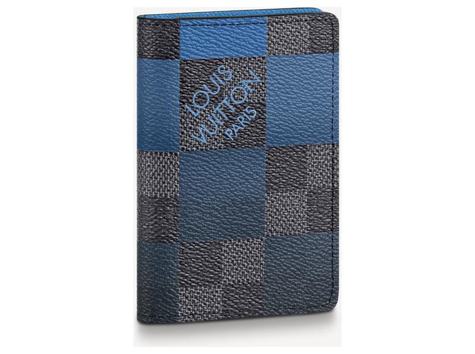 Louis Vuitton LV pocket organizer new Blue Leather  ref.237756