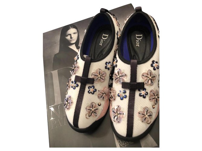 Christian Dior Zapatillas Dior Fusion Rosa Blanco ref.237792 - Joli Closet