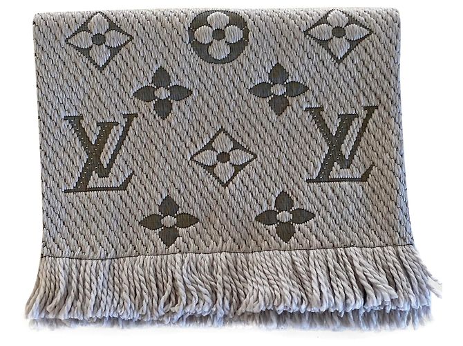 Sciarpa Louis Vuitton logomania Grigio