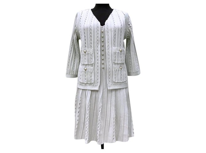 Chanel veste et robe Viscose  ref.238094