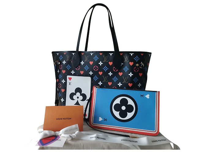 Louis Vuitton Neverfull Game ON Black Preto