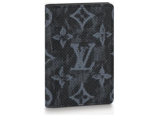 Louis Vuitton LV Pocket Organizer neues Pastell Schwarz Leder  ref.238260