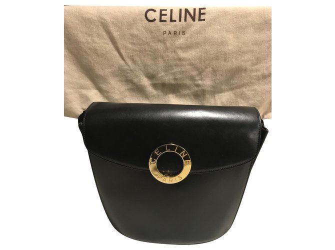 Céline Handbags Black Leather  ref.238329