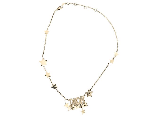 Dior Halskette silberfarben aus Stahl