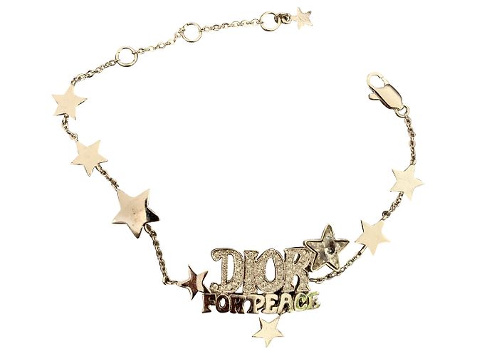 Pulseira Dior For Peace Prateada Aço Prata